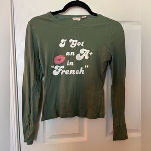 Y2K American Eagle Sheer Baby Tee